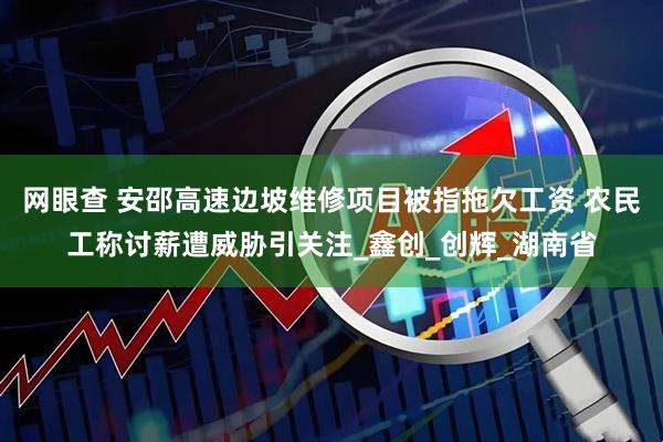 网眼查 安邵高速边坡维修项目被指拖欠工资 农民工称讨薪遭威胁引关注_鑫创_创辉_湖南省