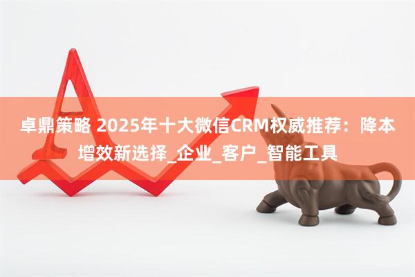 卓鼎策略 2025年十大微信CRM权威推荐：降本增效新选择_企业_客户_智能工具